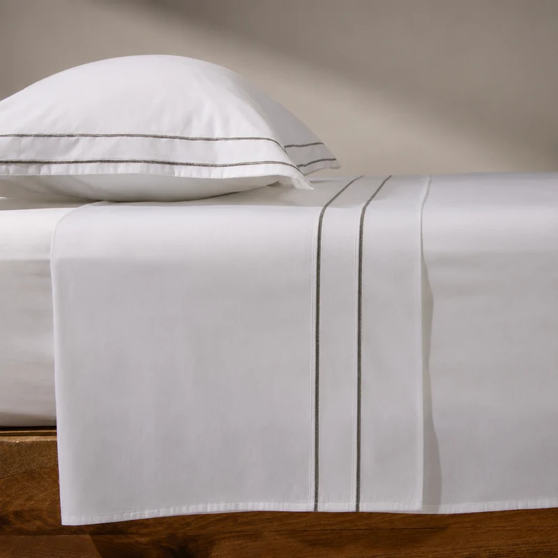HARMONY 300 THREAD COUNT COTTON SATEEN FLAT SHEET