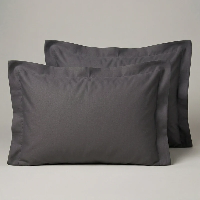 Pack de Funda Almohada 400 Hilos Charcoal King
