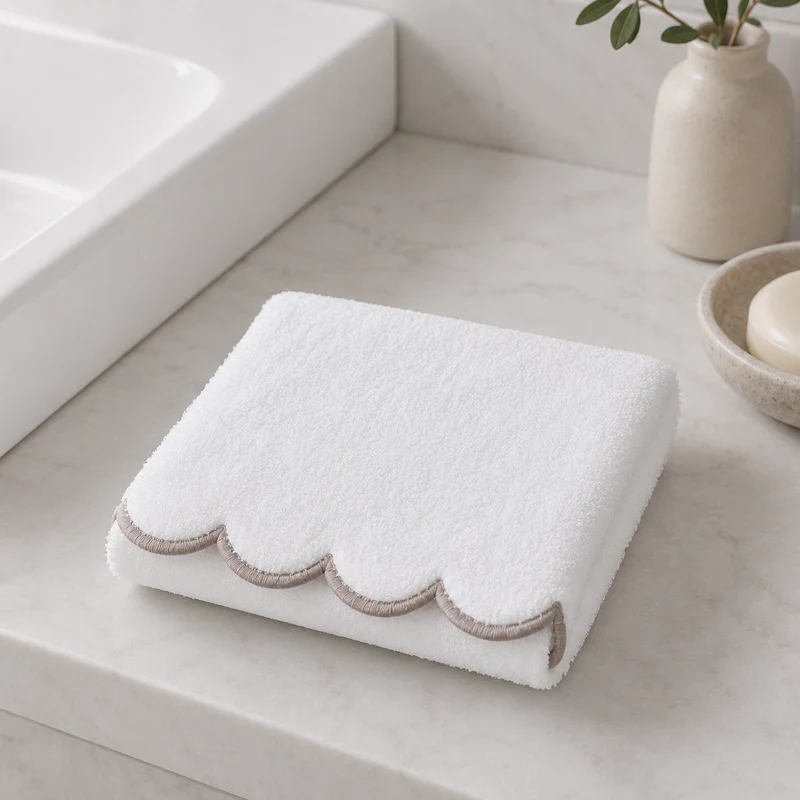 Toalla Facial Scallop
