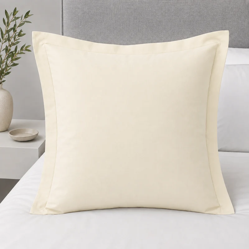 Pack de Funda Cojín Shams Ivory