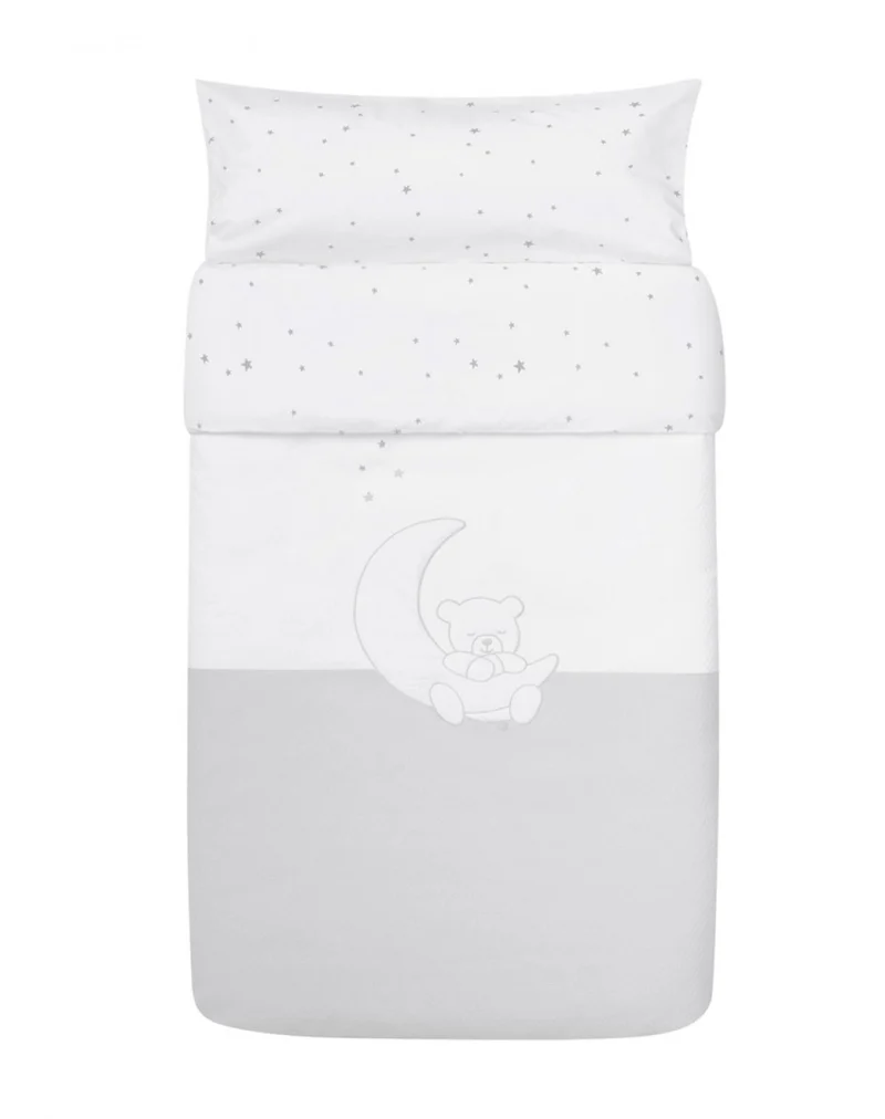 Saco nórdico cuna ajustable - TEDDY GRIS