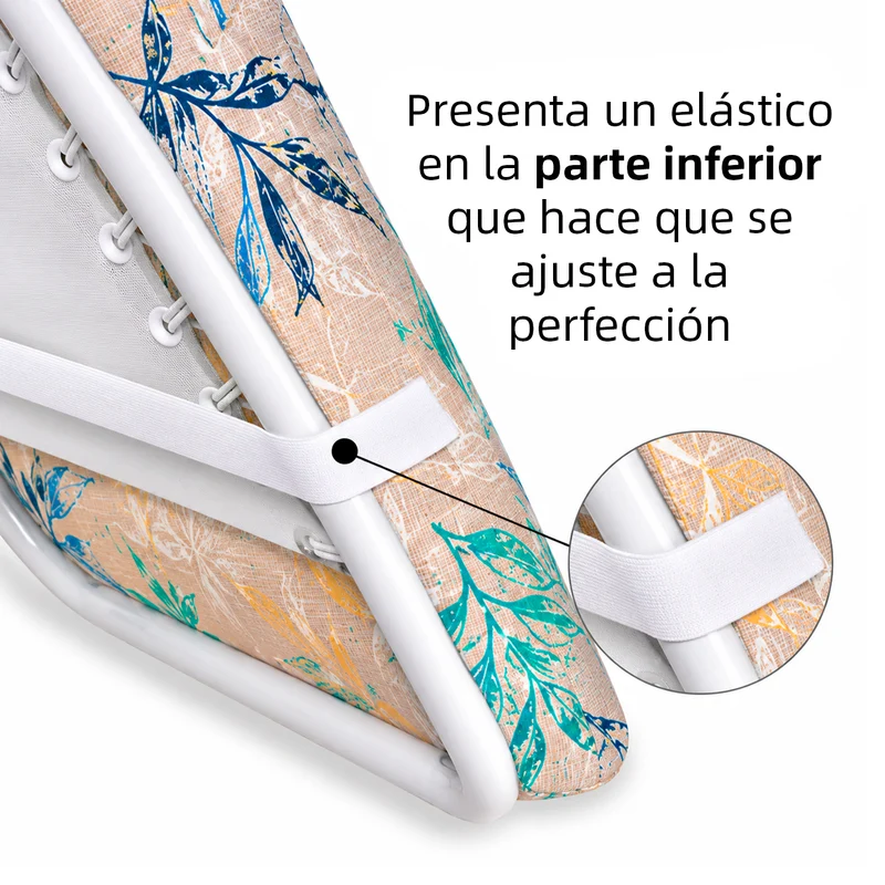 Cojín Tumbona Colchón 120x55x6cm . Ideal para Jardín, Piscina, Terraza- Hojas Mix