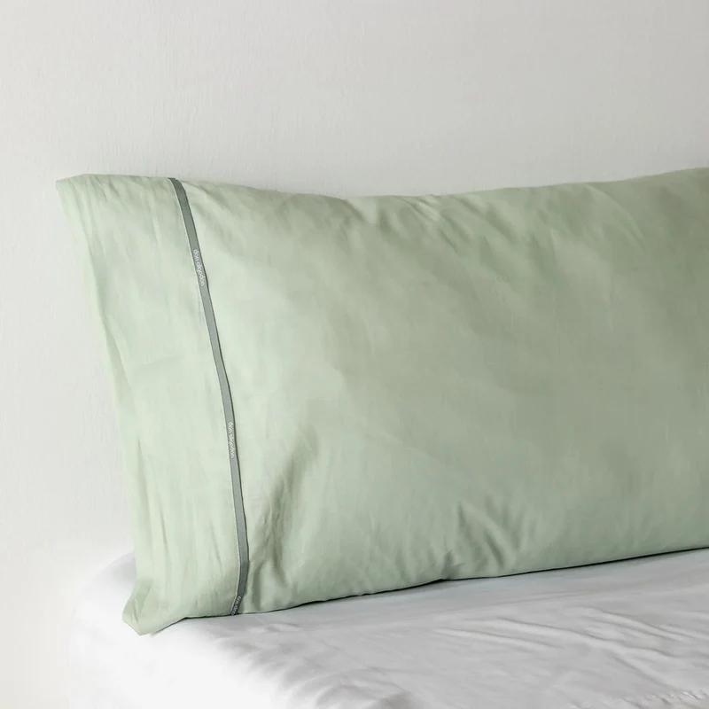Funda de almohada 100% Algodón Percal 180 hilos muy suave. Color Verde