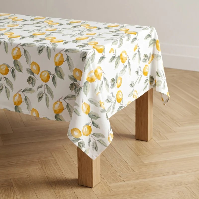 MANTEL ESTAMPADO FLORAL ANTIMANCHAS