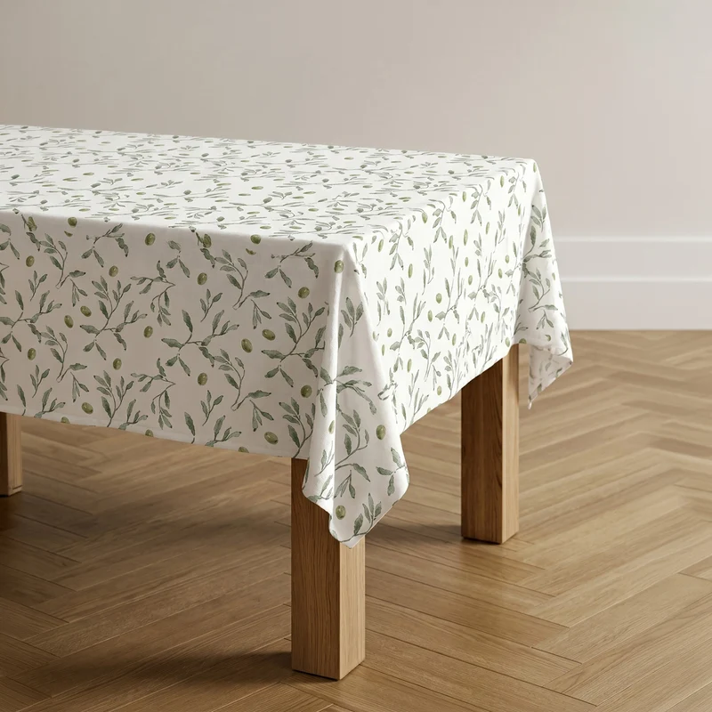 MANTEL ESTAMPADO FLORAL ANTIMANCHAS