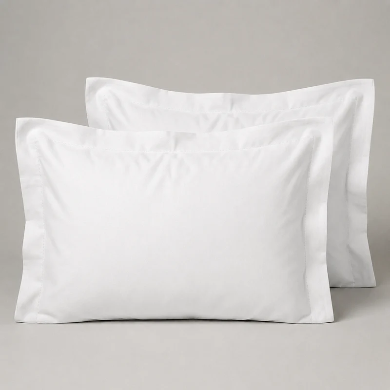 Pack de Funda Almohada Shams 800 Hilos Blanco Optico