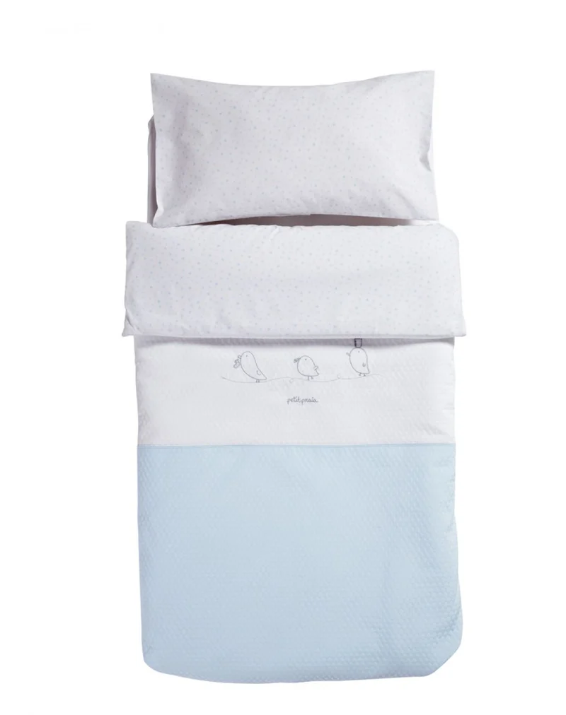 Funda nórdica cuna - PIU PIU AZUL