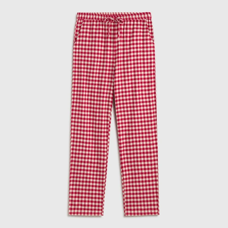 Pantalón de pijama franela algodón cuadros vichy Vina
