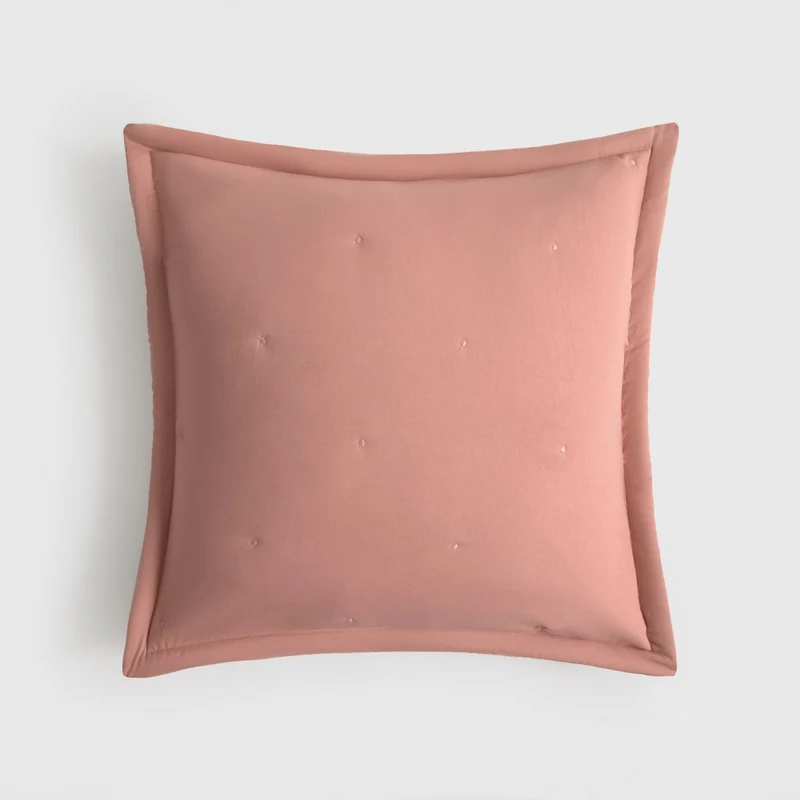 Funda cojín liso reversible puntos Rustcol