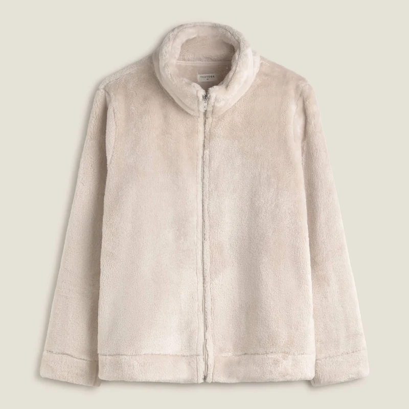 Chaqueta efecto pelo Est