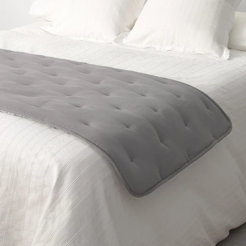 Topper reversible de microfibra acolchada Rustcol