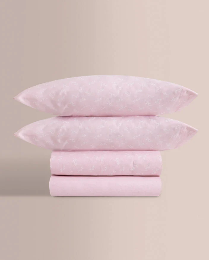Sábanas de Verano Marca Don Algodón Diseño Zale Rosa 150 Hilos 100% algodón | Suaves y Frescas