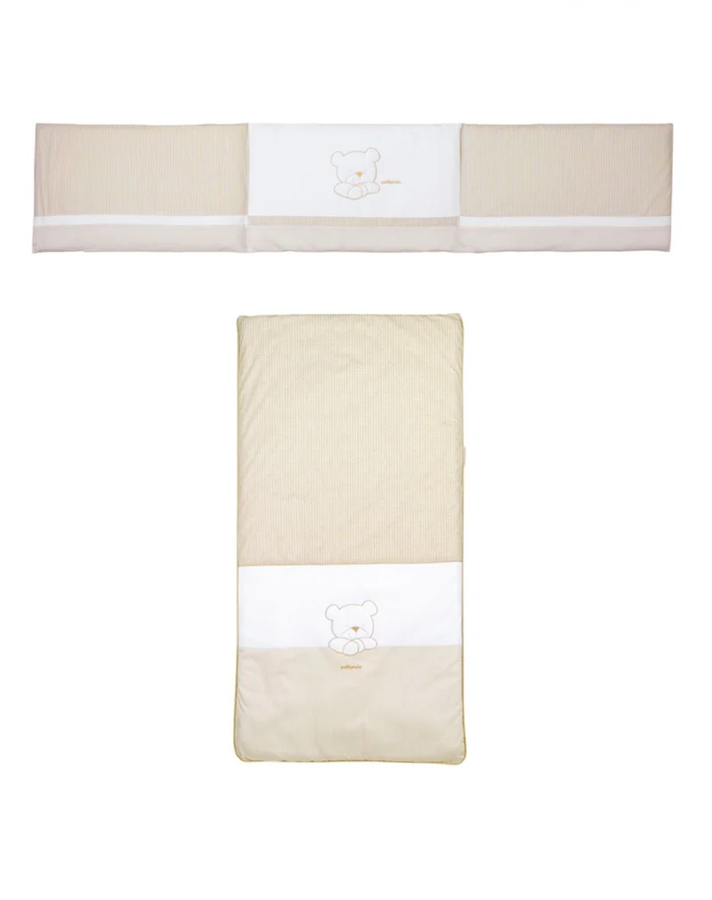 Colcha + protector cuna - ORSON BEIGE