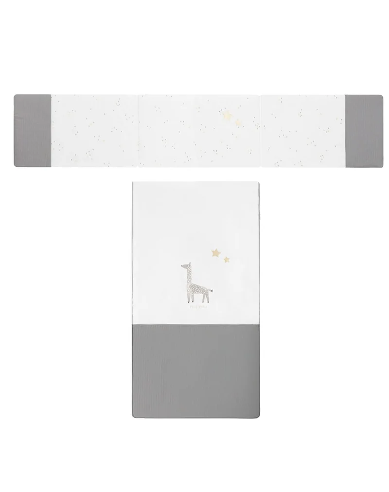 Colcha + protector cuna - RITA GRIS