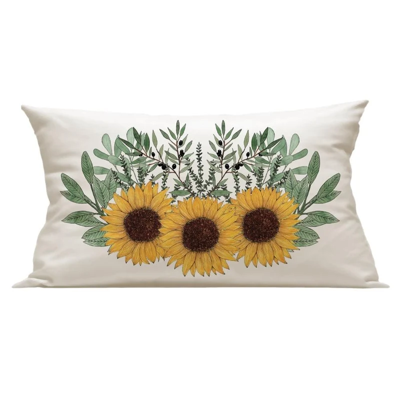 Funda cojín Girasoles