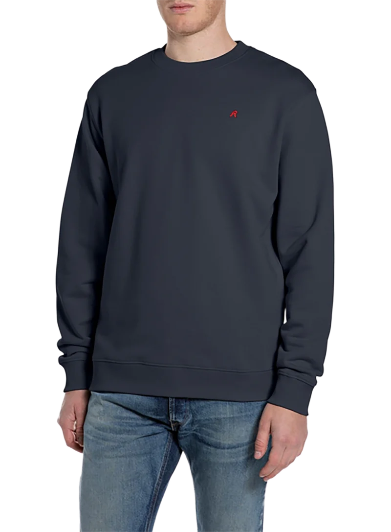 Sudadera De Felpa De Algodón Con Bordado R