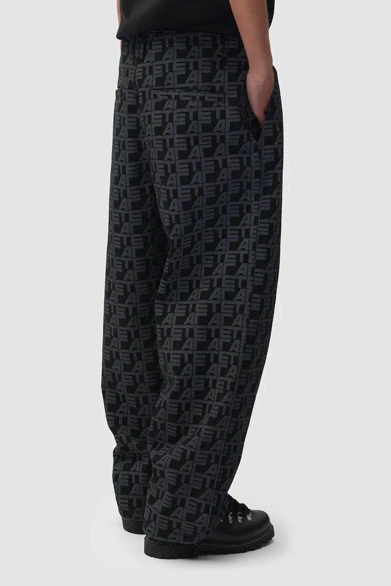 Vaqueros Allover Square Denim Pants