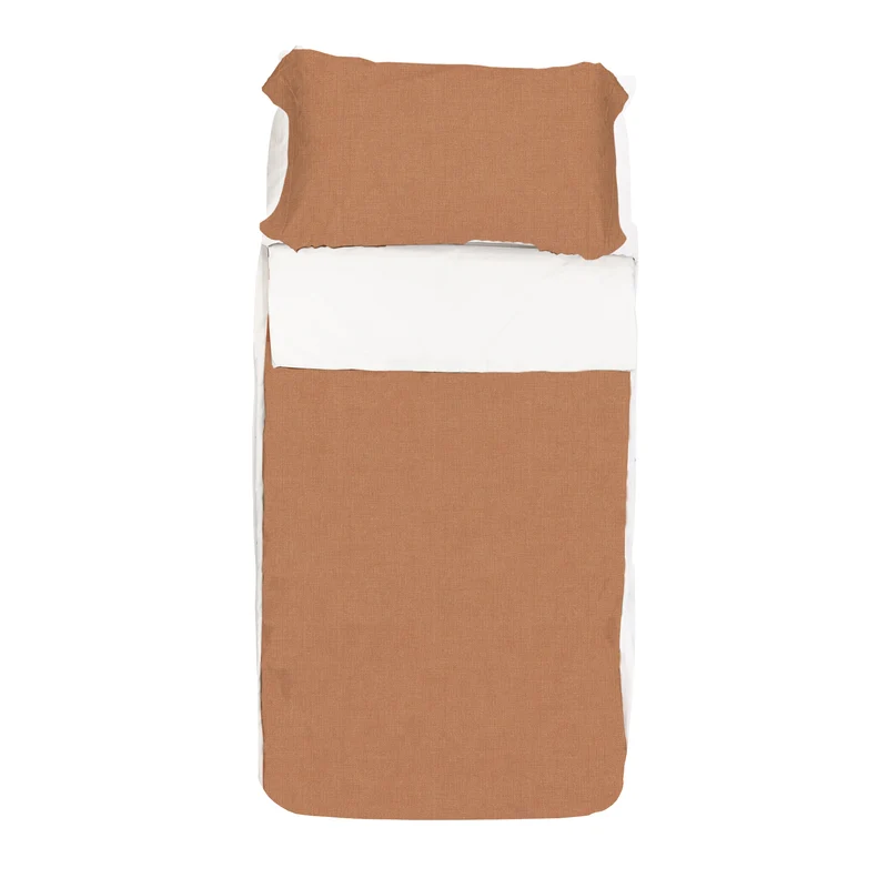 Saco Nórdico Duo Zip Marrón liso