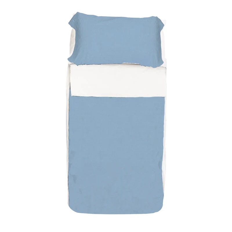 Saco Nórdico Duo Zip Azul liso