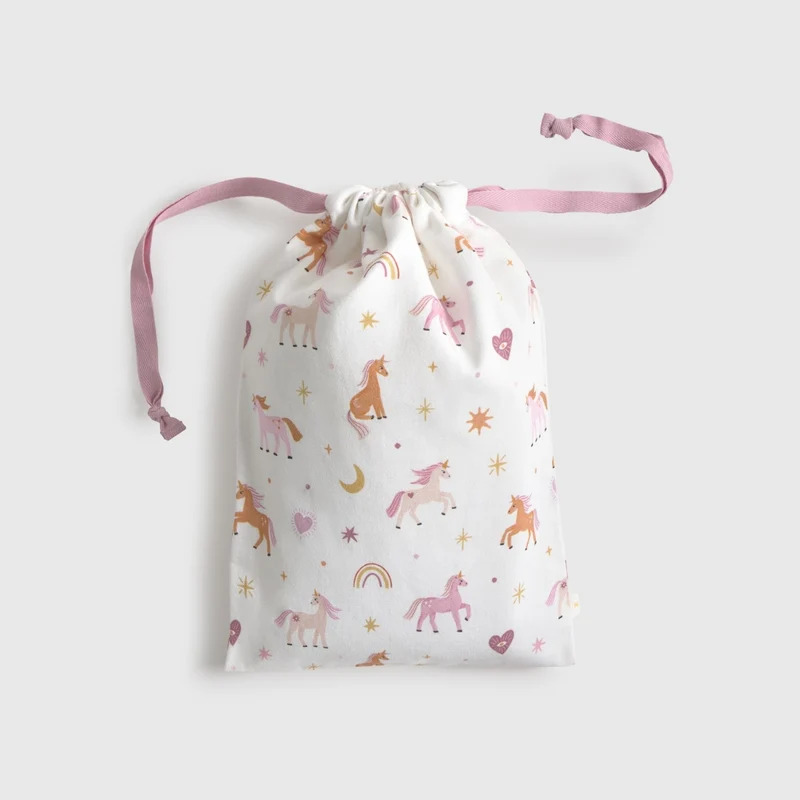 Bolsa algodón unicornios Unela