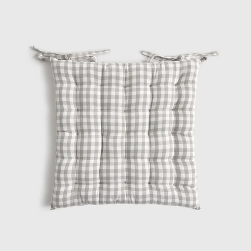 Cojín de silla de algodón cuadros vichy Kimpad
