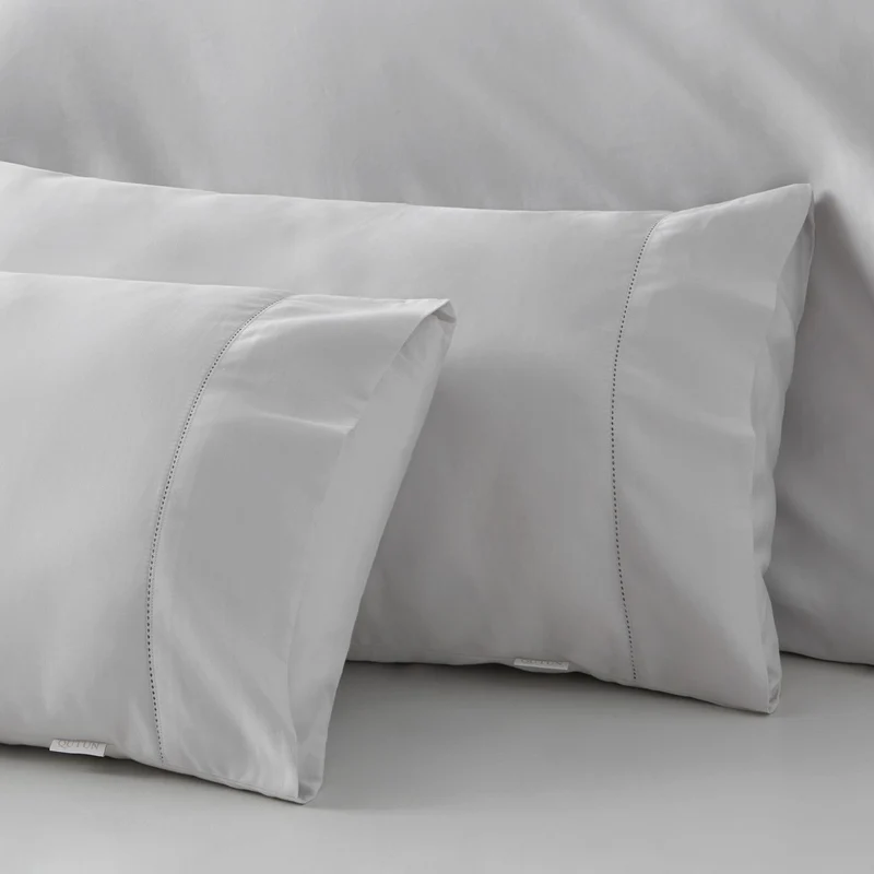 Funda almohada algodón orgánico blanco V