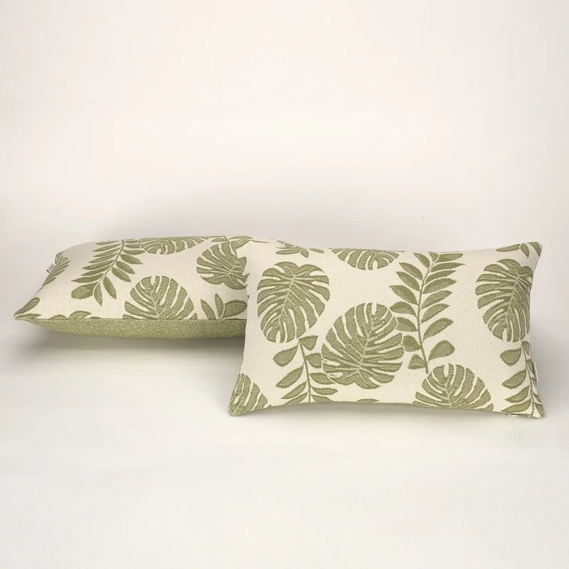 Funda cojín algodón reciclado Ordesa color verde
