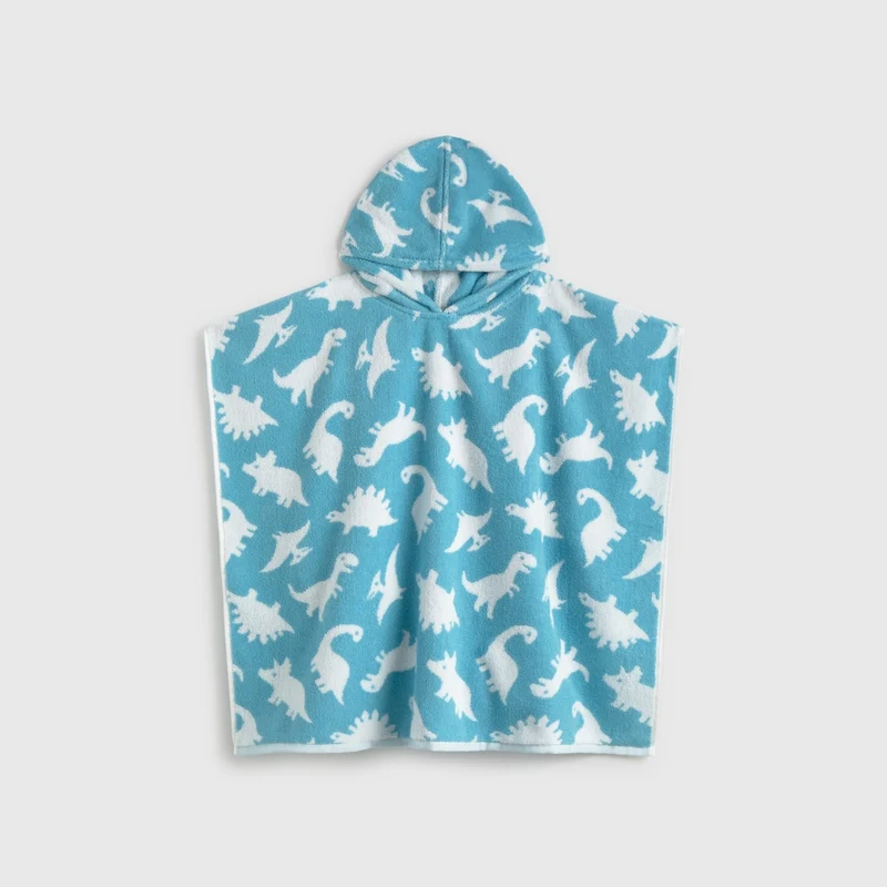 Toalla poncho algodón dinosaurios Duno