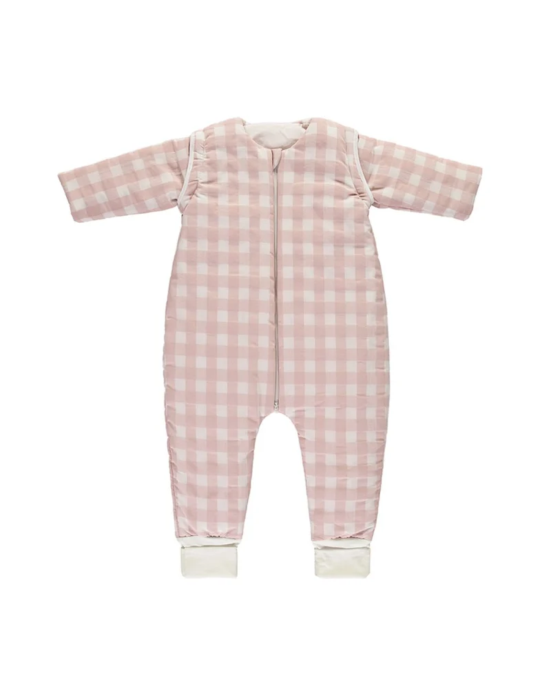 Saco para dormir con pies - CHECKS ROSA