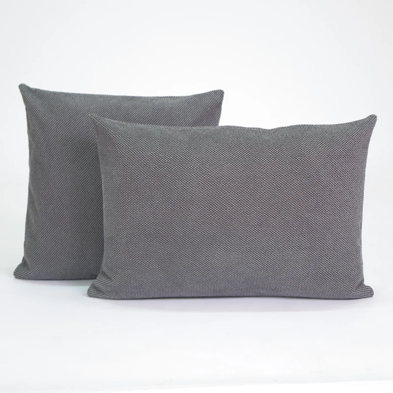 Funda de cojín texturado 25006 gris plomo