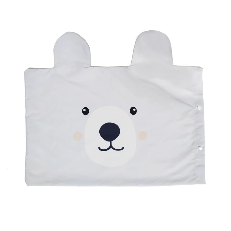 Funda Almohada Infantil con orejas Oso Polar