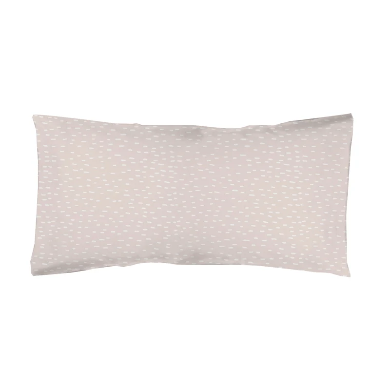 Funda almohada estampada Rain Beige Rosado