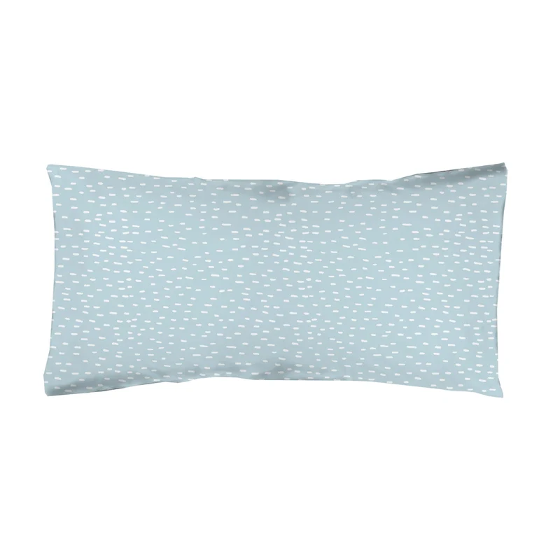Funda almohada estampada Rain Celeste