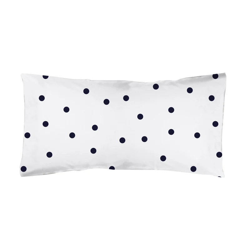 Funda almohada estampada Topos Negro