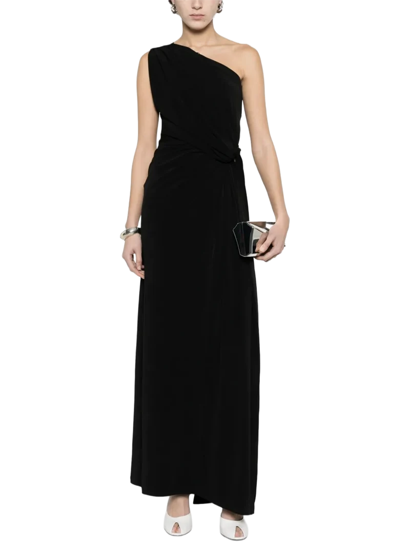 Vestido Con Hombros Asimétricos