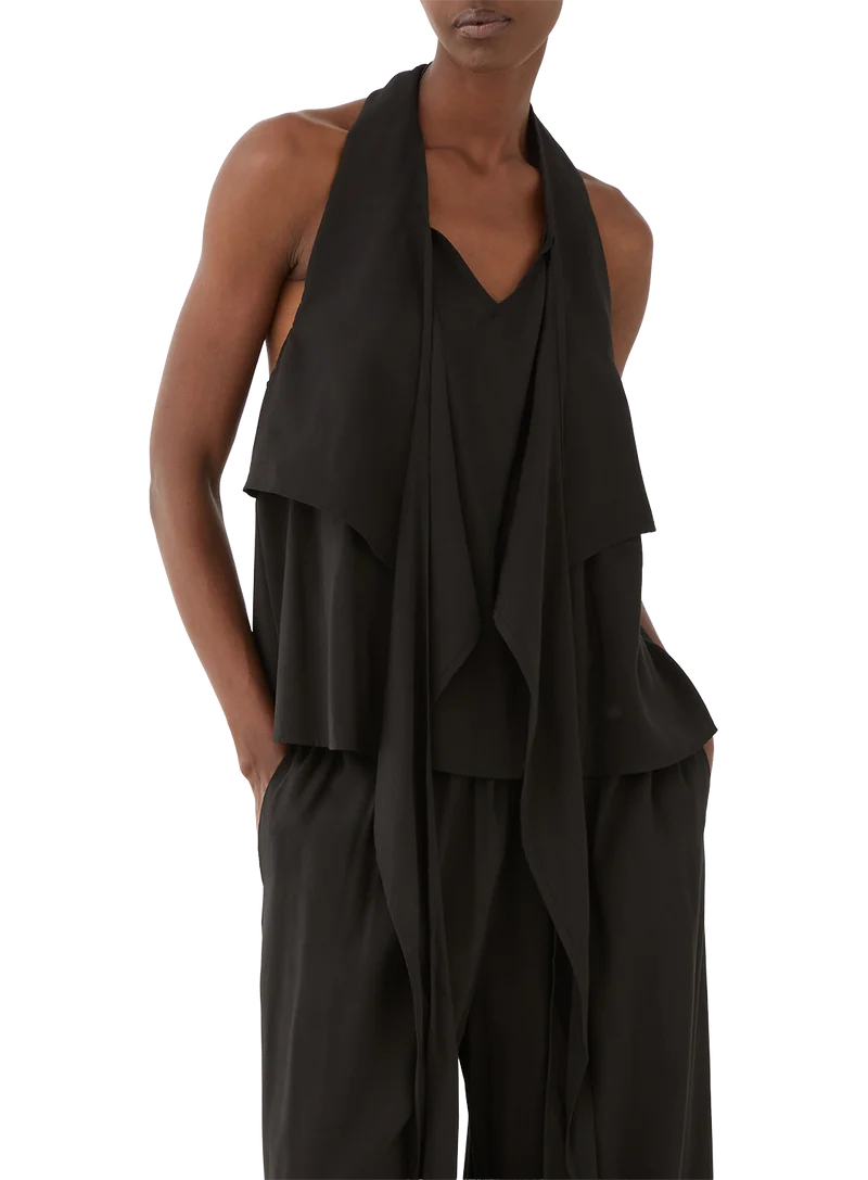 Halter Top Con Volantes