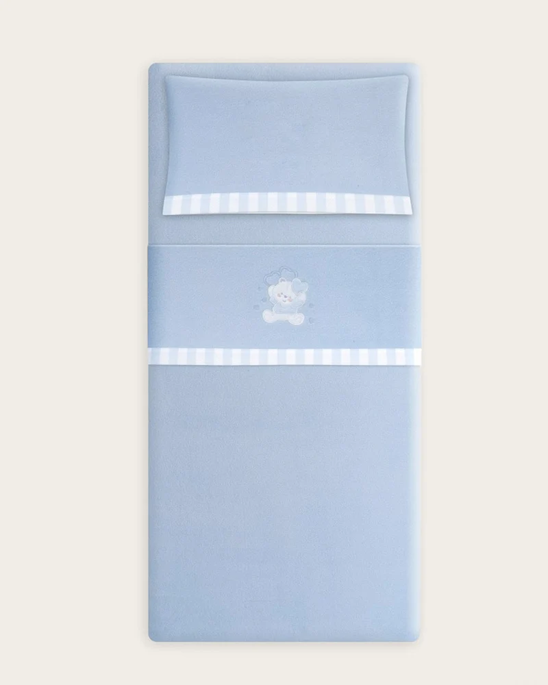 Juego de Sábanas Coralina Oso - Azul