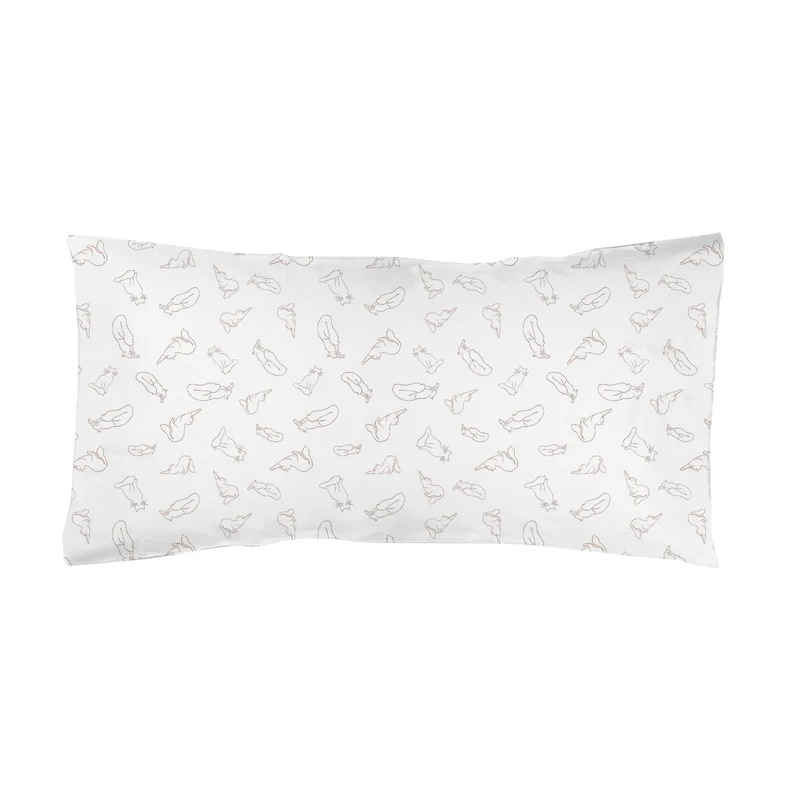 Funda de almohada estampada Mininos