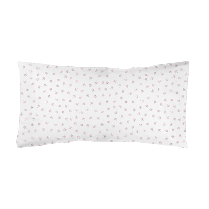 Funda de almohada estampada Flor Rosa