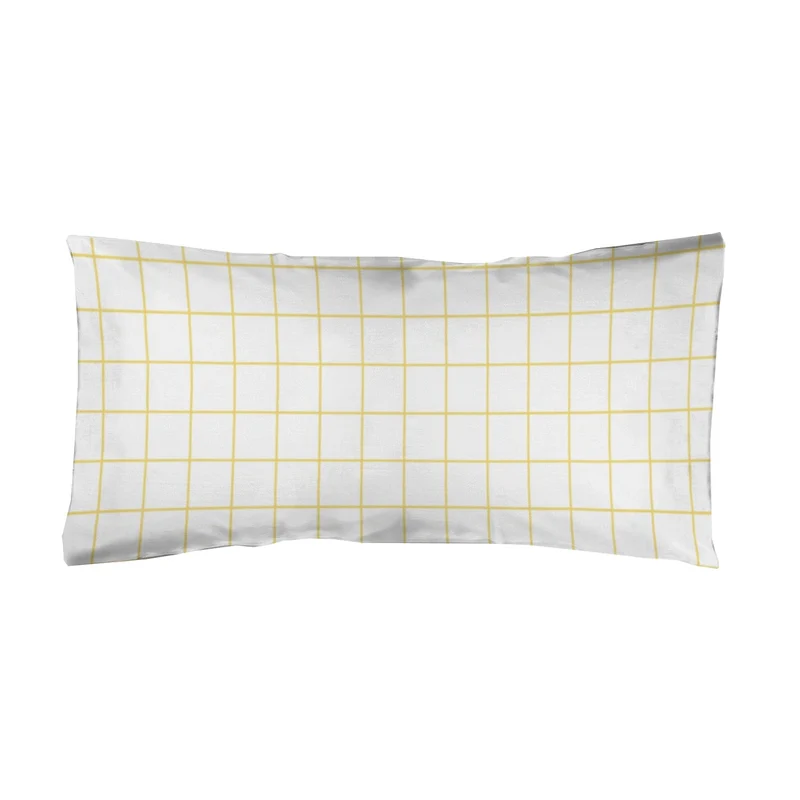 Funda de almohada estampada Cuadro Amarillo