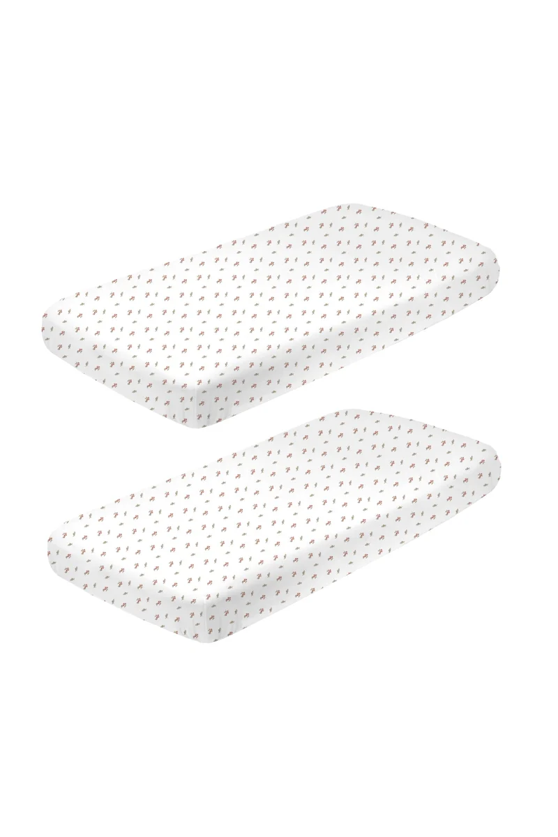 Pack Sábanas Bajeras Infantiles Flor Rosa