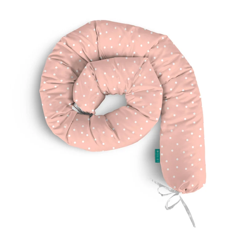 Rulo protector cuna Topos Rosa