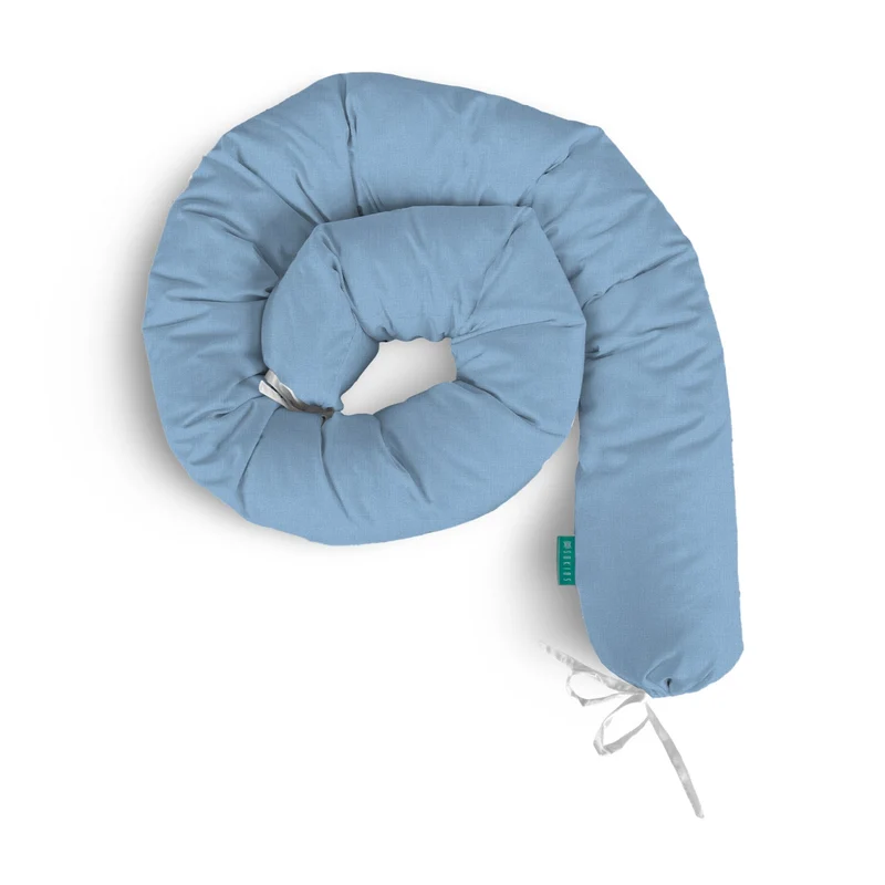 Rulo protector cuna Liso Azul