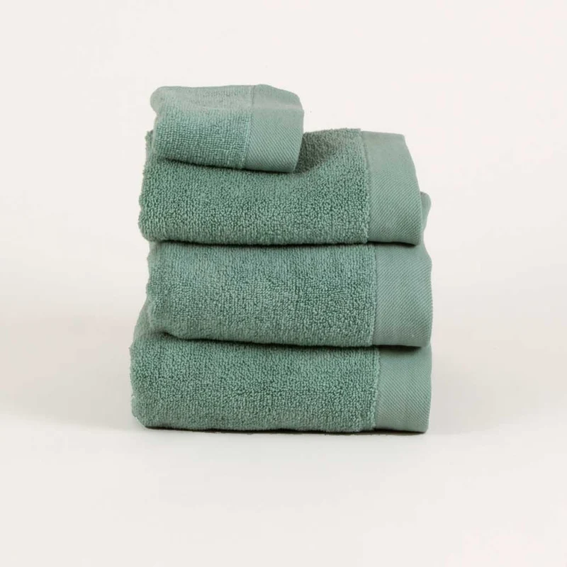 Toalla de baño 400gr doble rizo verde tiffany
