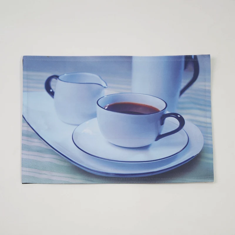 Mantel individual foto taza azul