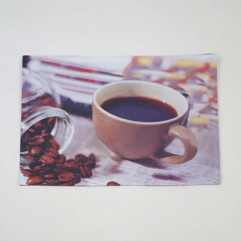 Mantel individual foto taza cafe