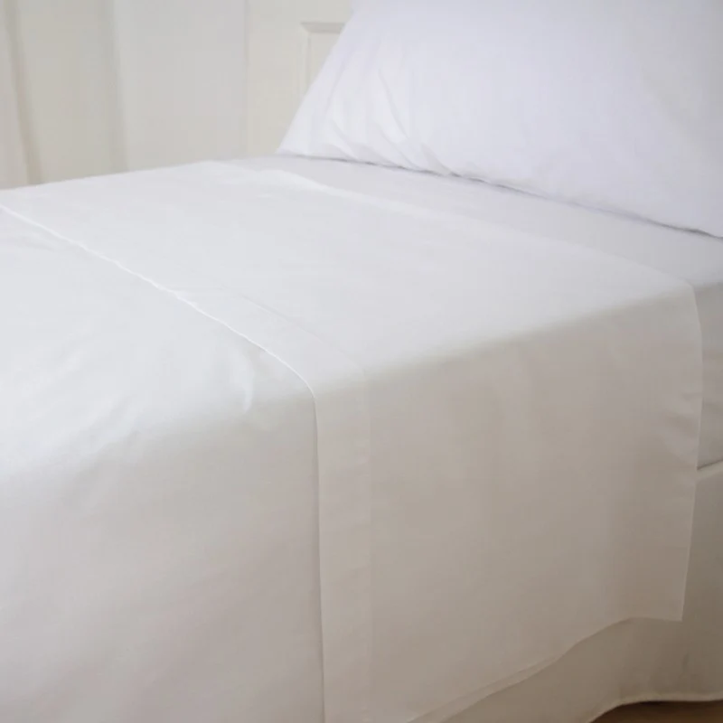 Sabana encimera hostelería blanca lote 12un. 160x270