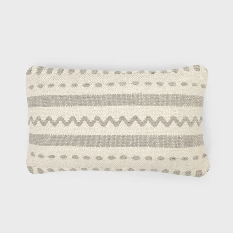 Cojín rectangular algodón Leito 30x50 - funda + relleno