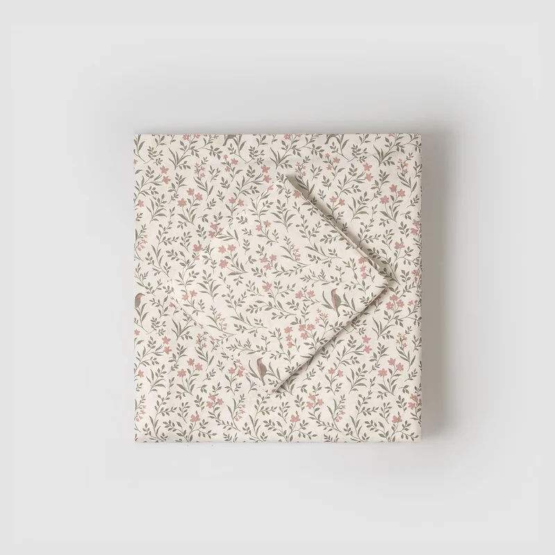 Jogo de lençóis de algodão 100% mossira rosa
