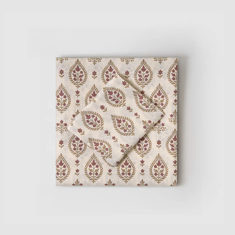 Juego de sábanas 100% algodón nomad rosette